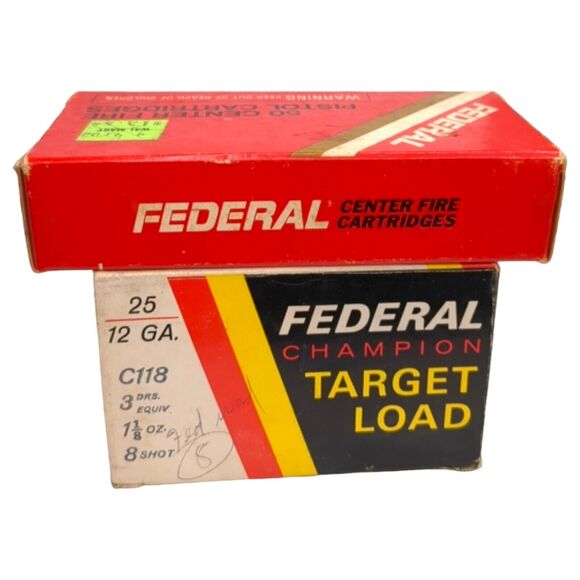 Lot of 4 Federal Vintage Hunting Shot Gun Shell 22 and 380 Ammo Cardboard Boxes - Picture 14 of 14